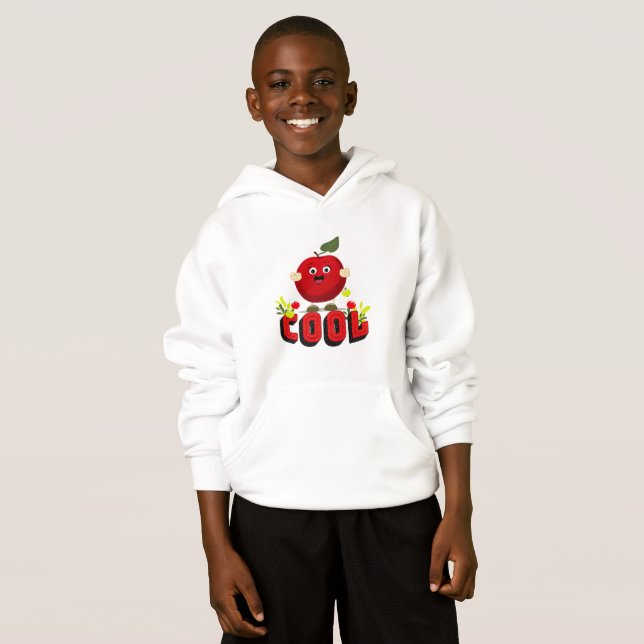 Camiseta maçã vermelha legal (Frente Completa)