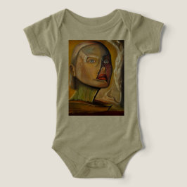 Camiseta Macacão de bebê impresso tri-blend