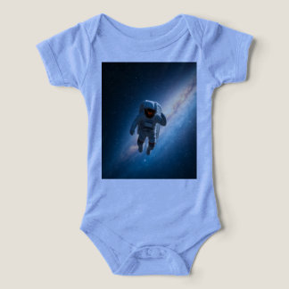 Camiseta Macacão Espacial da Galáxia do Bebê Astronauta