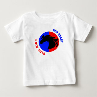 Camiseta Macacãozinho Bebê Coração Vermelho Mente Azul
