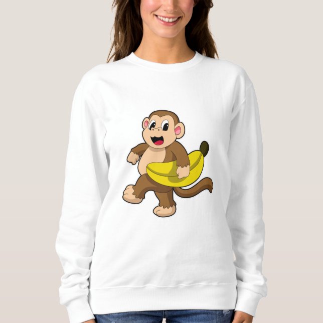 Camiseta Macaco a Correr com Banana (Frente)