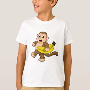 Camiseta Macaco a Correr com Banana