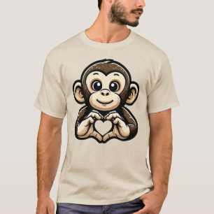 Camiseta Macaco Amo Macacos
