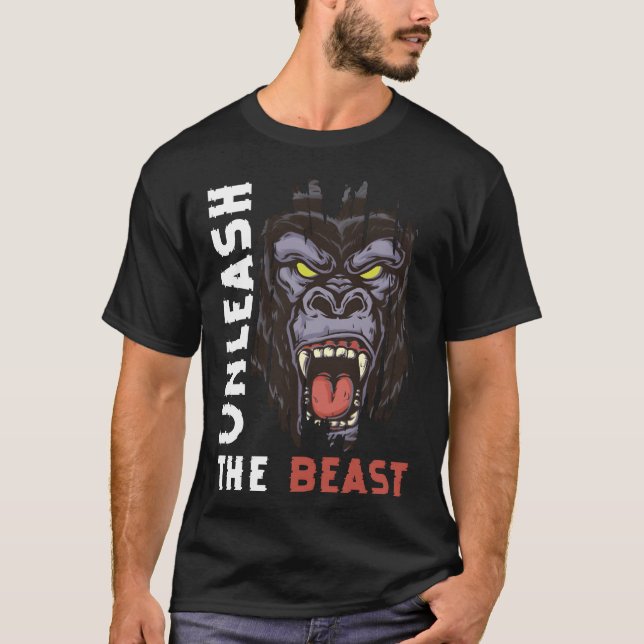 Camiseta Macaco Animal Silverback Nature engraçado (Frente)