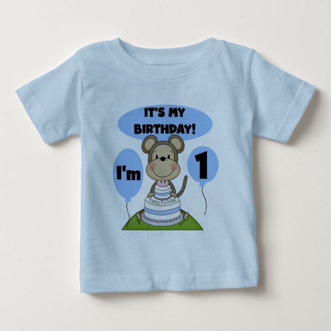 Camiseta Macaco Aniversário Garoto 1rua (Frente)