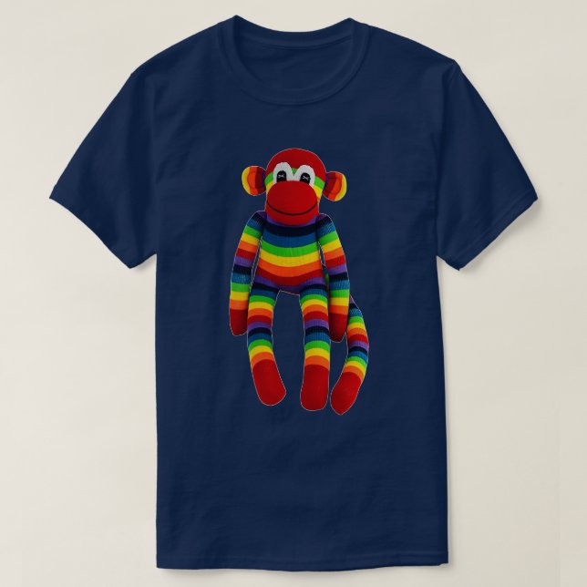 Camiseta Macaco Arco-Íris  (Frente do Design)