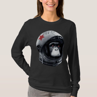 Camiseta Macaco Astronauta Espacial Astro Galaxy Capacete C
