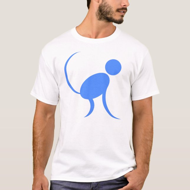 Camiseta Macaco azul (Frente)