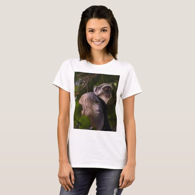 Camiseta Macaco azul, Zanzibar (Frente Completa)