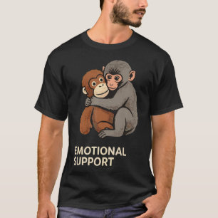 Camiseta Macaco Bebê de Apoio Emocional