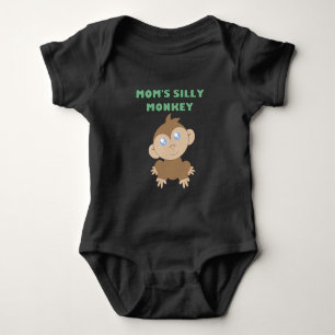 Camiseta Macaco bobo - Fita de Porte para Bebê Jersey
