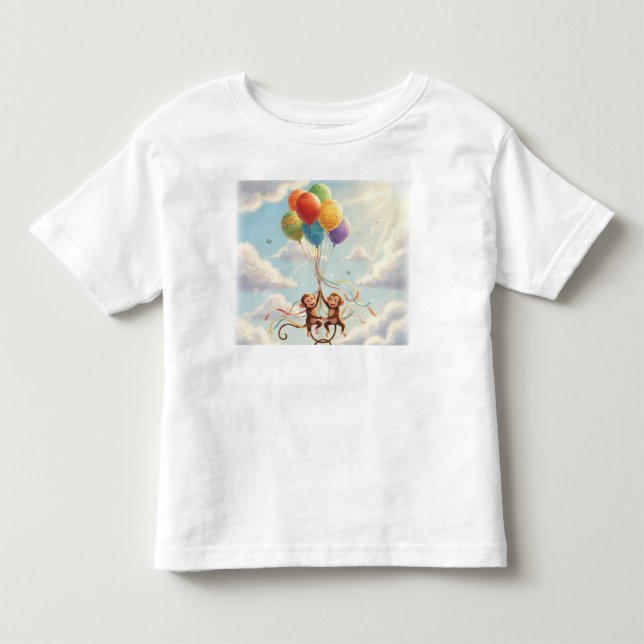 Camiseta Macaco - Bonito adorável (Frente)