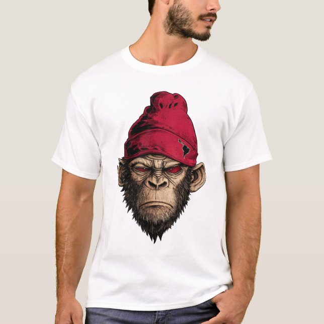 Camiseta Macaco Bravo Estilo de Rua – Macaco Rebelde Urbano (Frente)