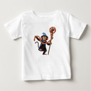 Camiseta Macaco Bruxo de Desenho Animado Divertido com Caja