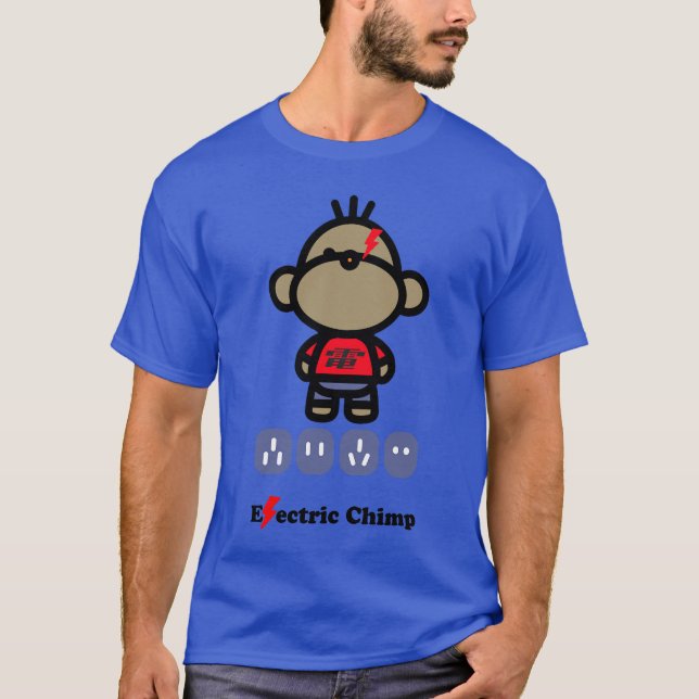 Camiseta Macaco Chimp Elétrico (Frente)