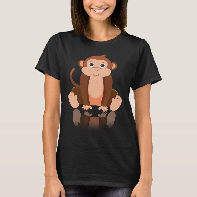 Camiseta Macaco Chimpanzé Ape Zoo (Frente)