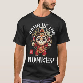 Camiseta Macaco chinês chinês chinês chinês, cotochado, Zod