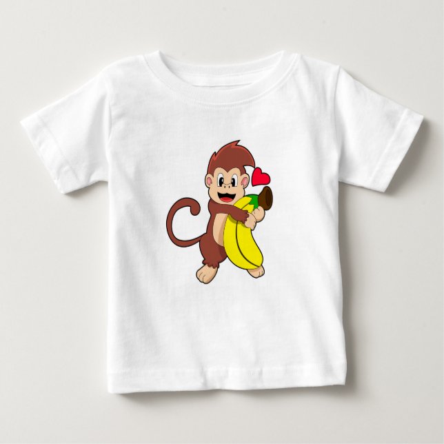 Camiseta Macaco com Banana (Frente)