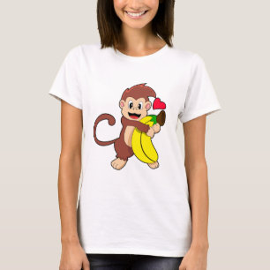 Camiseta Macaco com Banana