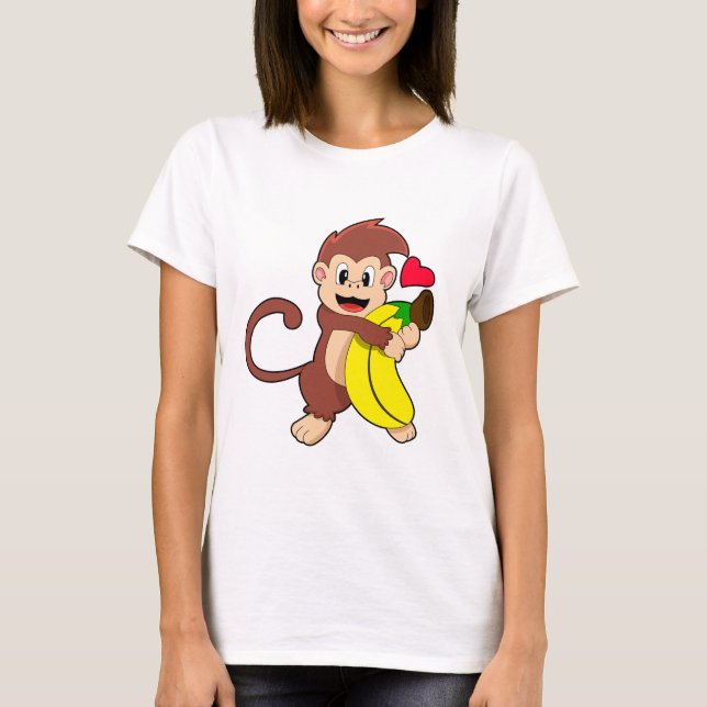 Camiseta Macaco com Banana (Frente)