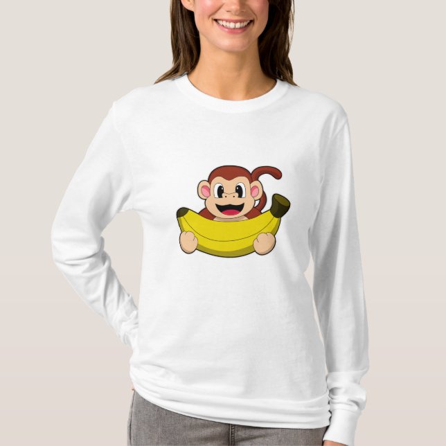 Camiseta Macaco com Banana (Frente)