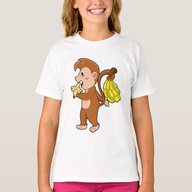 Camiseta Macaco com Bananas (Frente)