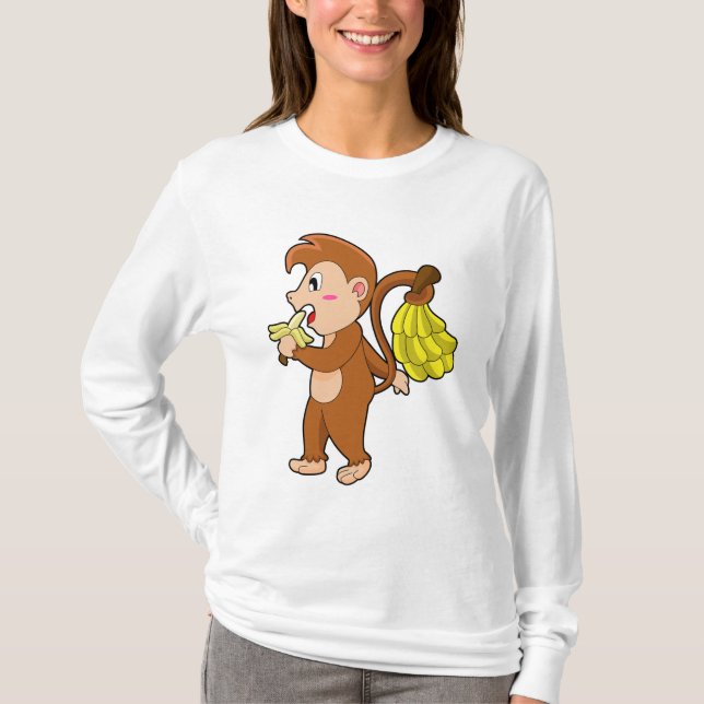 Camiseta Macaco com Bananas (Frente)