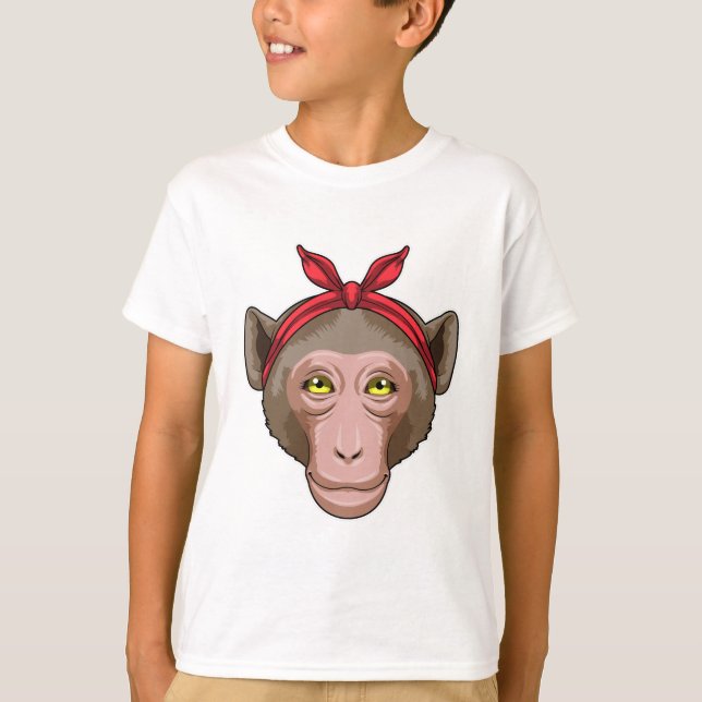 Camiseta Macaco com Bandana (Frente)