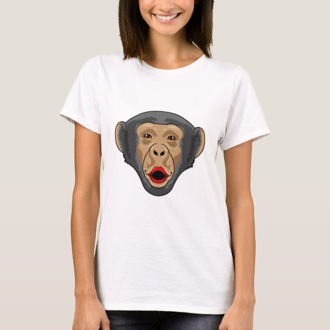 Camiseta Macaco com boca beijada (Frente)