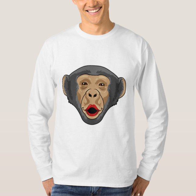 Camiseta Macaco com boca beijada (Frente)