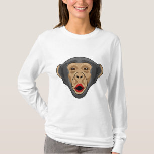 Camiseta Macaco com boca beijada