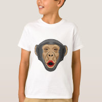 Macaco com boca beijada