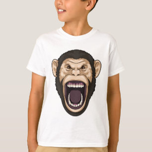 Camiseta Macaco com Cabelo Negro