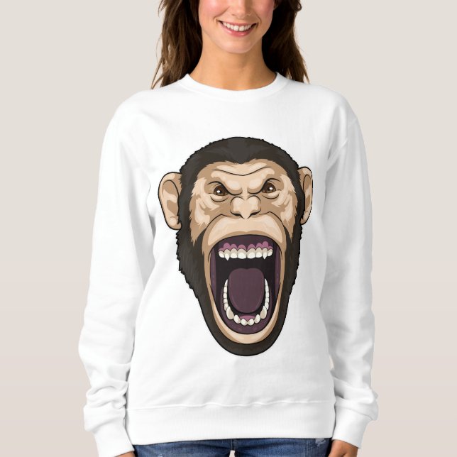 Camiseta Macaco com Cabelos pretos (Frente)