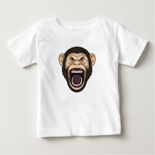 Camiseta Macaco com Cabelos pretos