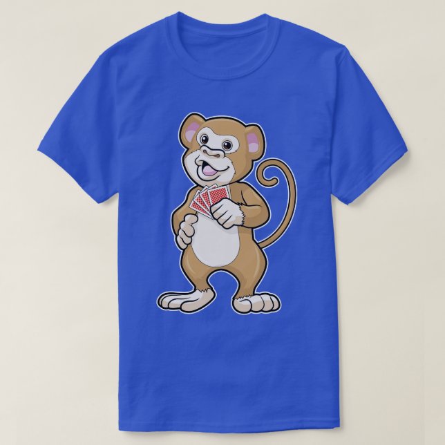 Camiseta Macaco com cartões 1 (Frente do Design)