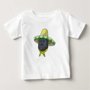 Camiseta Macaco com chapéu de palha