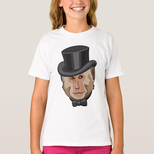 Camiseta Macaco com Cilindro (Frente)