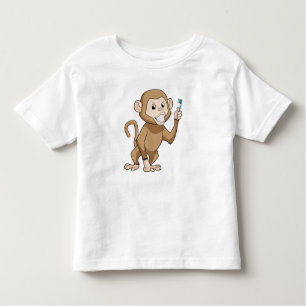 Camiseta Macaco com escova de dentes