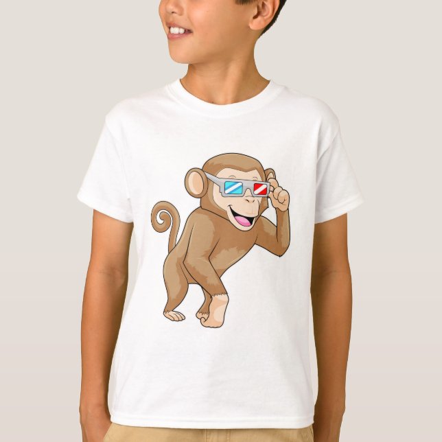 Camiseta Macaco com Óculos (Frente)