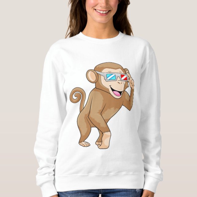 Camiseta Macaco com Óculos (Frente)