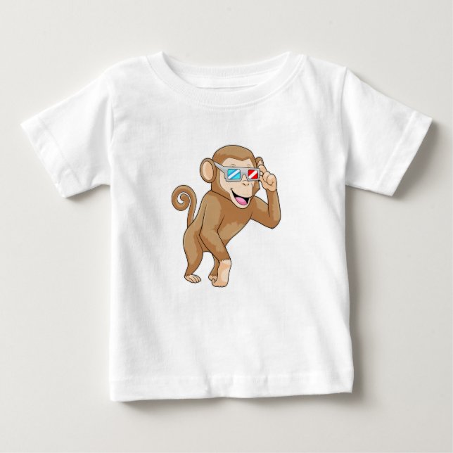 Camiseta Macaco com Óculos (Frente)