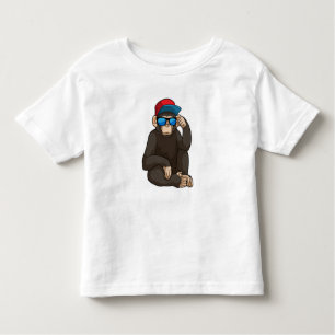 Camiseta Macaco com óculos de sol