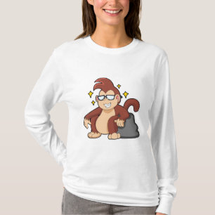 Camiseta Macaco com óculos de sol