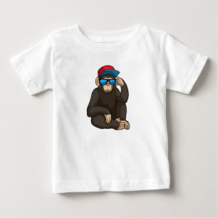 Camiseta Macaco com óculos de sol