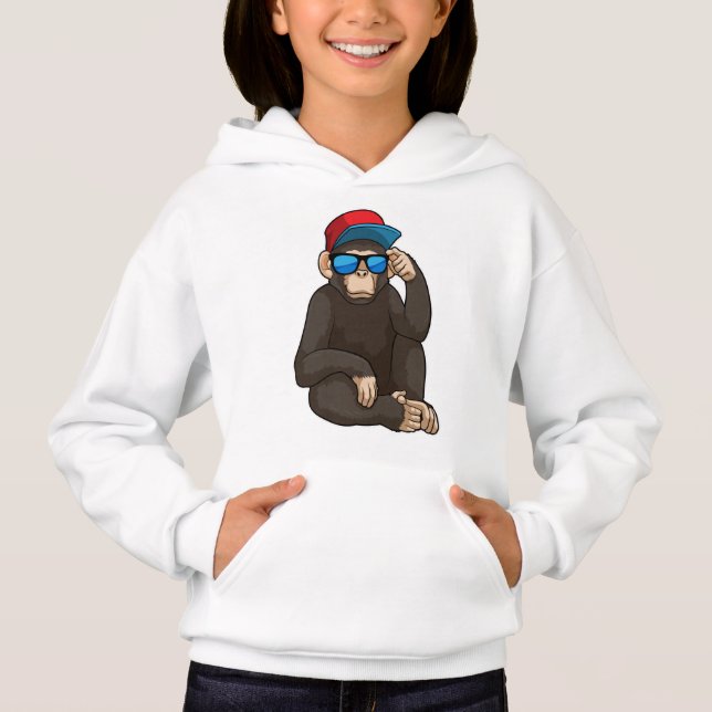 Camiseta Macaco com óculos de sol (Frente)