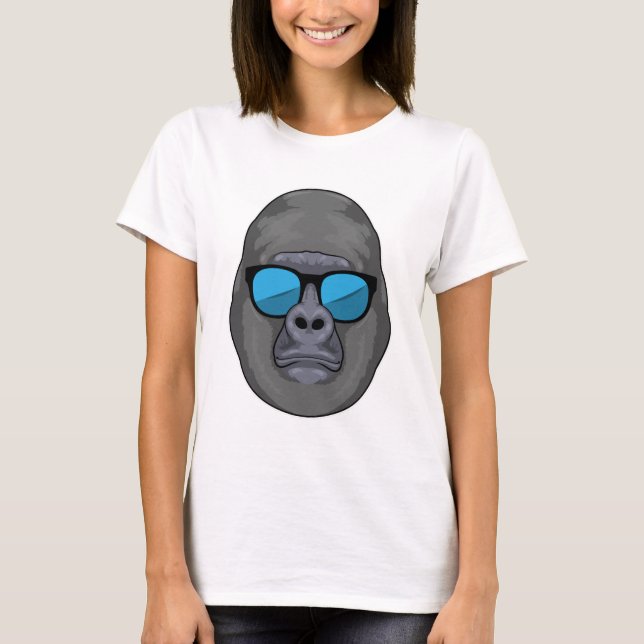 Camiseta Macaco com óculos de sol (Frente)