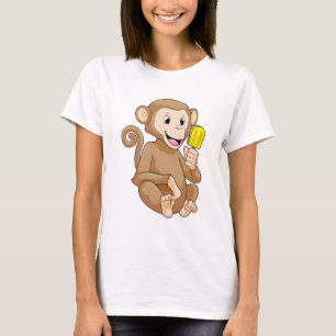 Camiseta Macaco com picolé