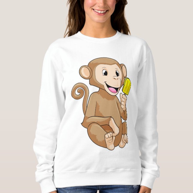 Camiseta Macaco com picolé (Frente)