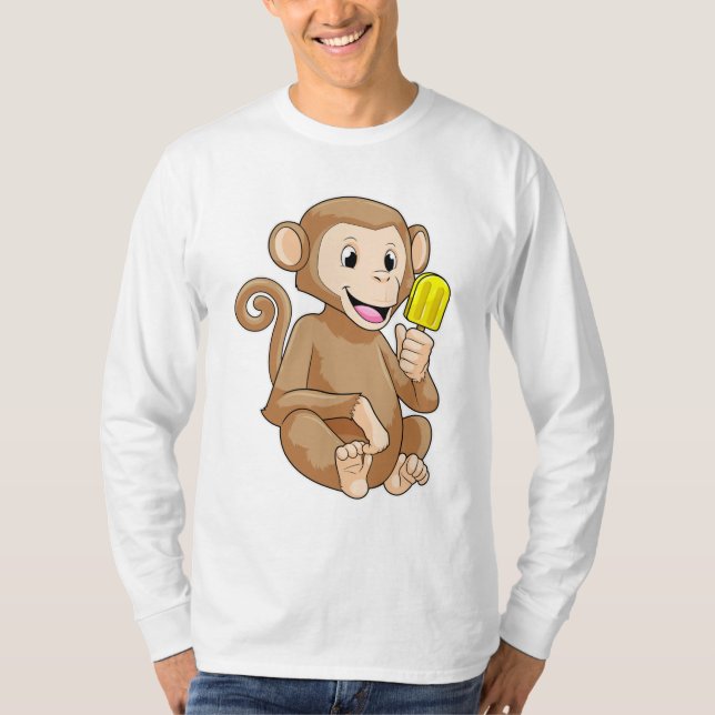 Camiseta Macaco com picolé (Frente)